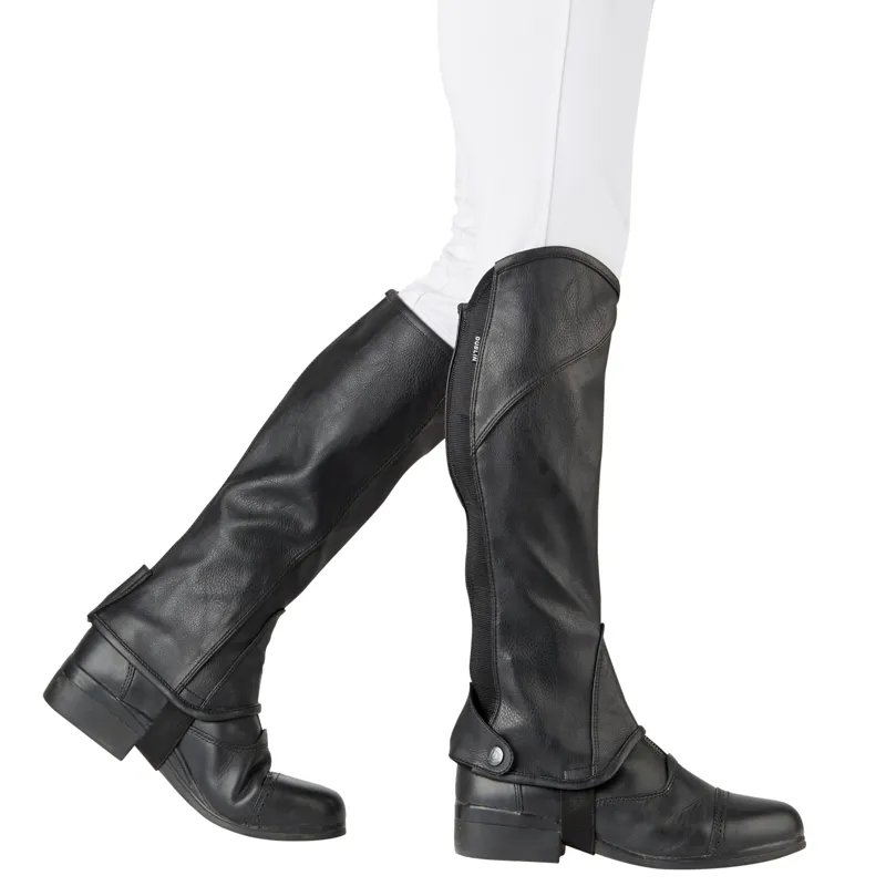 Dublin Stretch Fit Half Chaps in Black