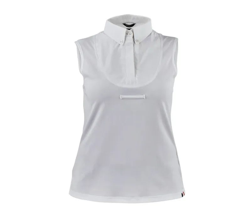 Aubrion Sleeveless Tie Shirt in White