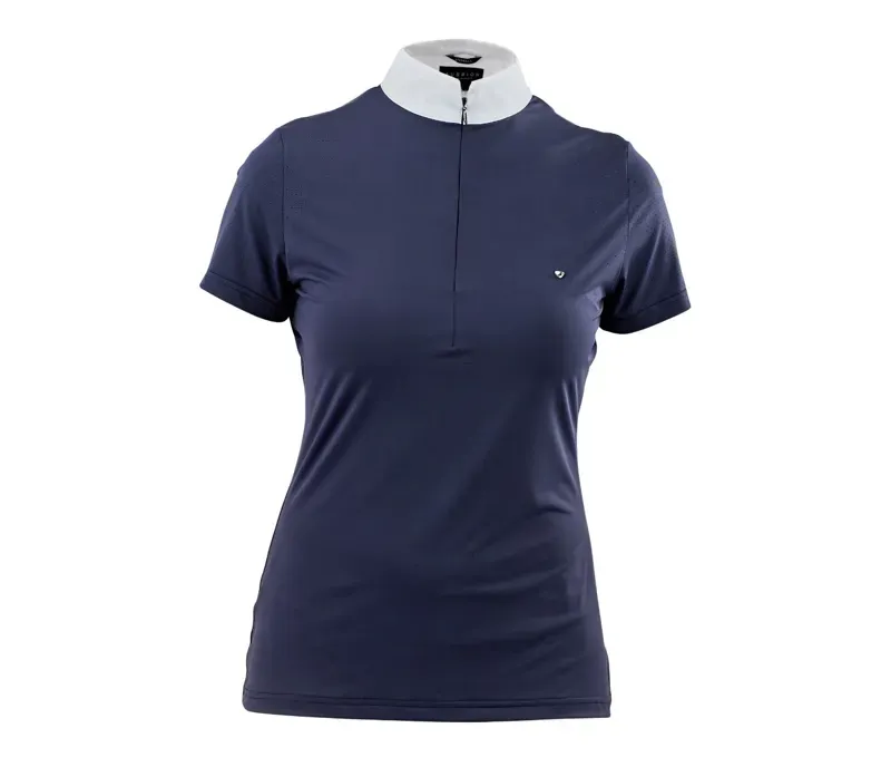 Aubrion Young Rider Walston Show Shirt in Navy