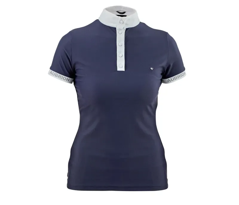 Aubrion Young Rider Attley Show Shirt in Navy