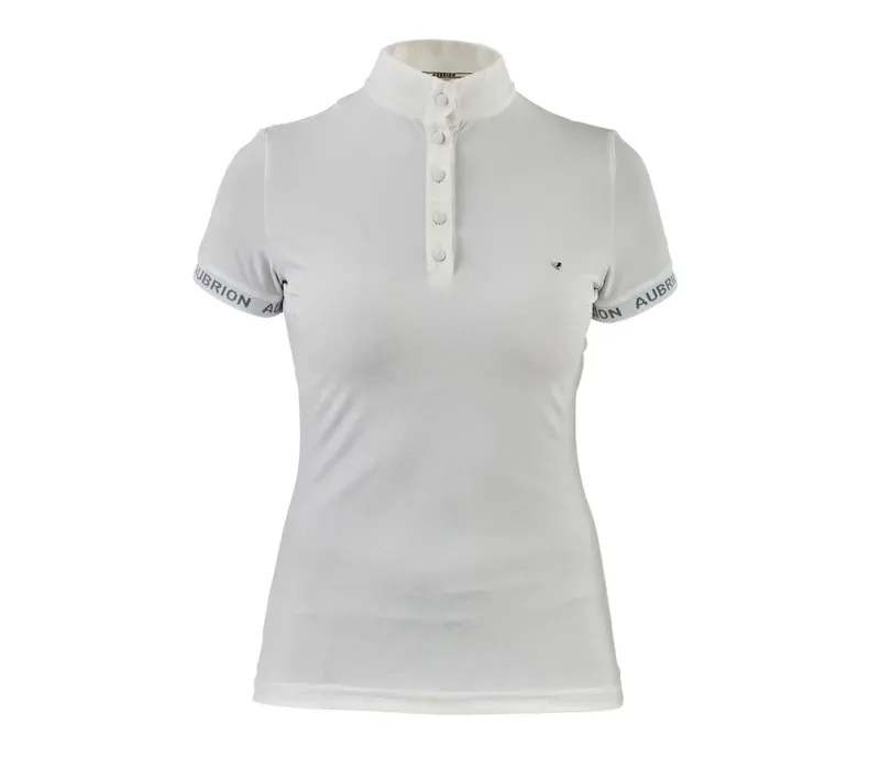 Aubrion Young Rider Attley Show Shirt in White