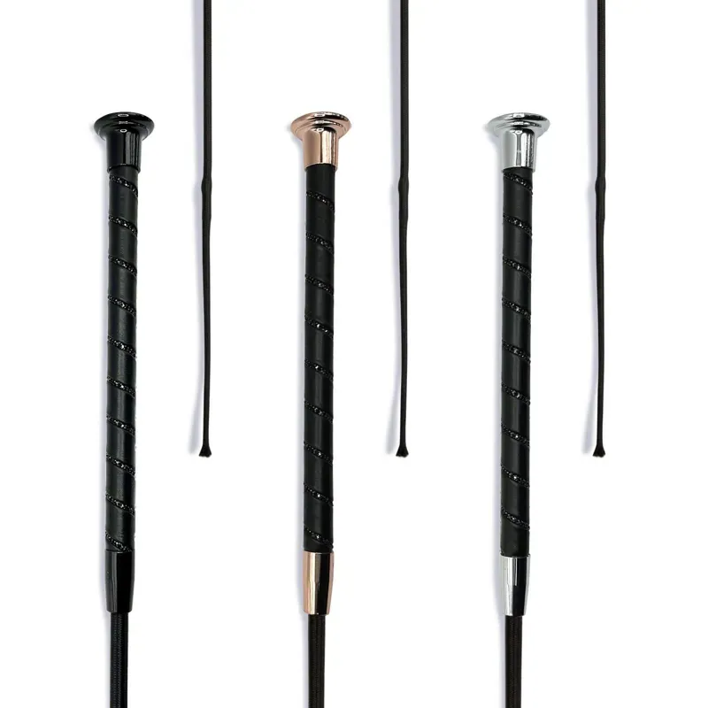 Km Elite Dressage Whip in Crystal Black