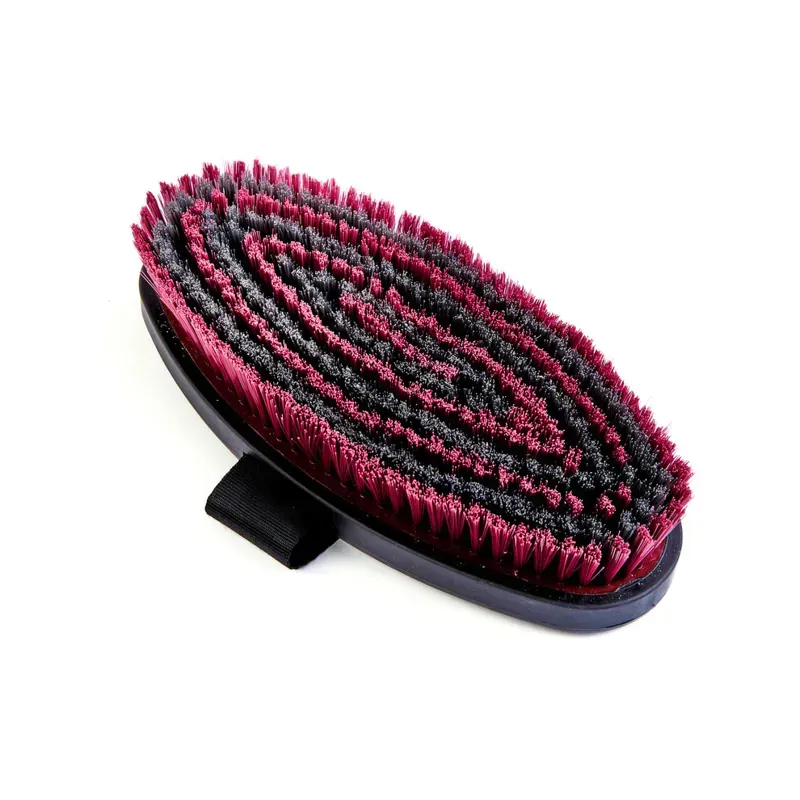 Shires Large Ezi-Groom Body Brush in Burgundy-1