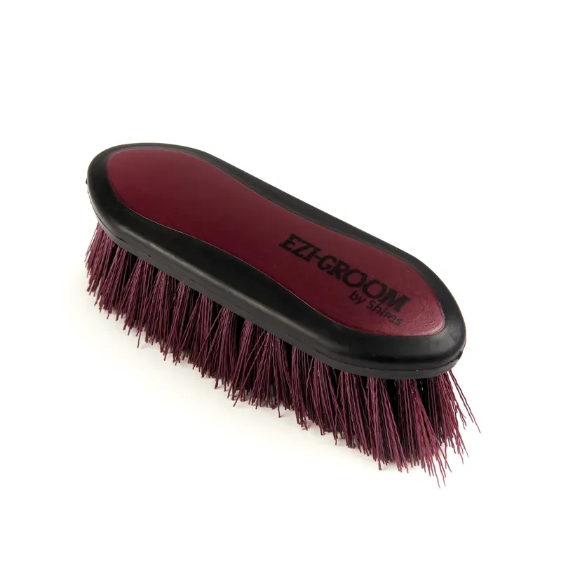 Ezi-Groom Large Grip Dandy Brush in Burgundy
