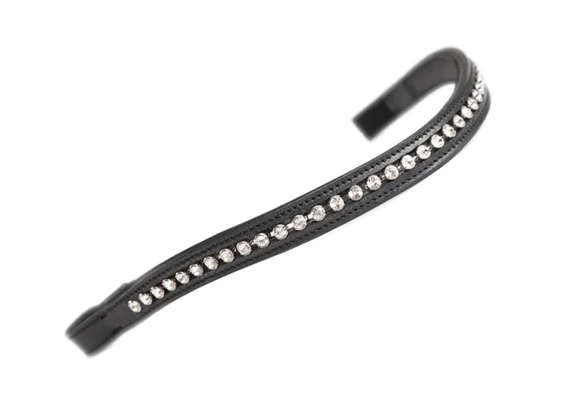 Velociti GARA Large Diamante Browband BLACK/CLEAR