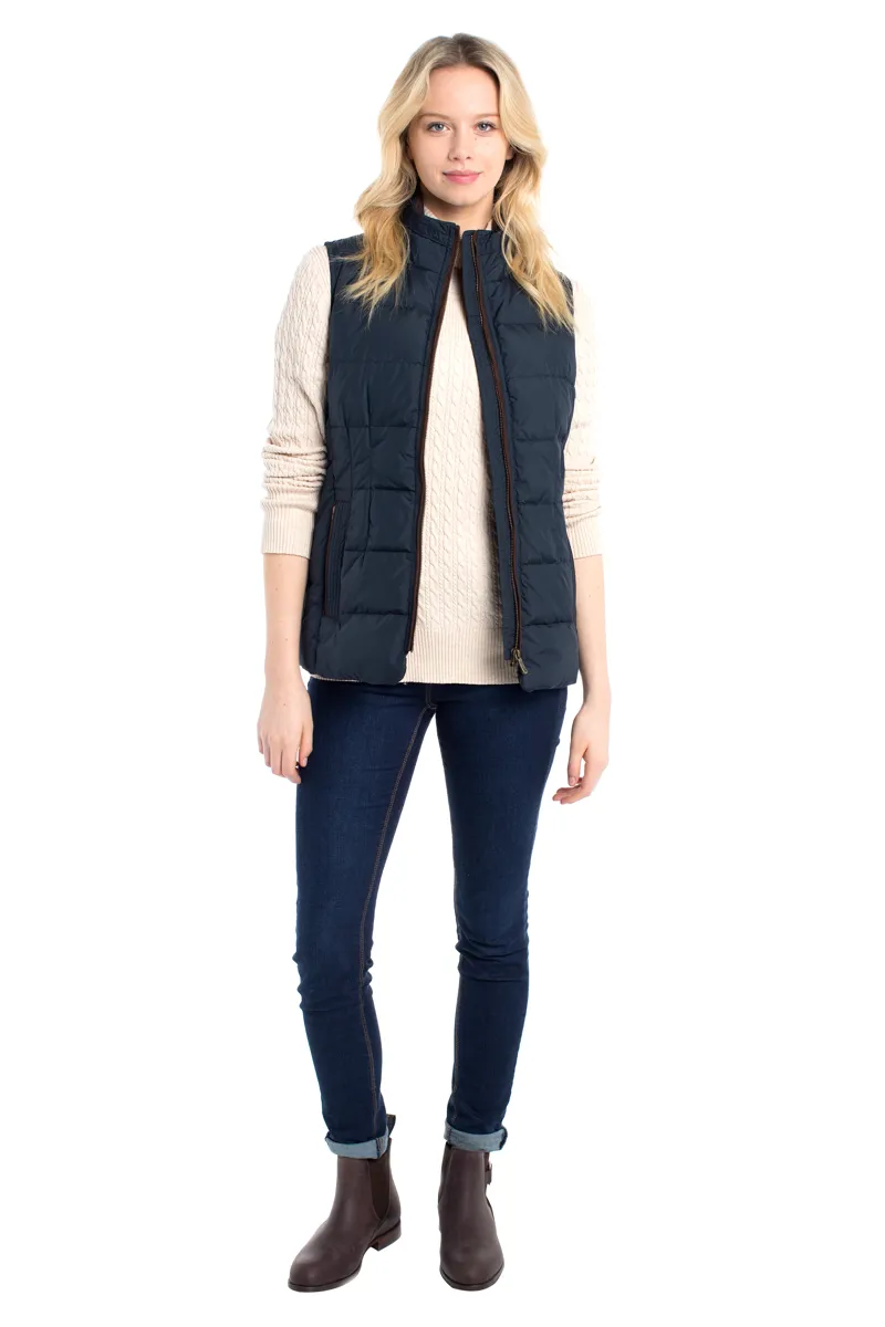 Dubarry Spiddal Quilted Gilet in Navy-3