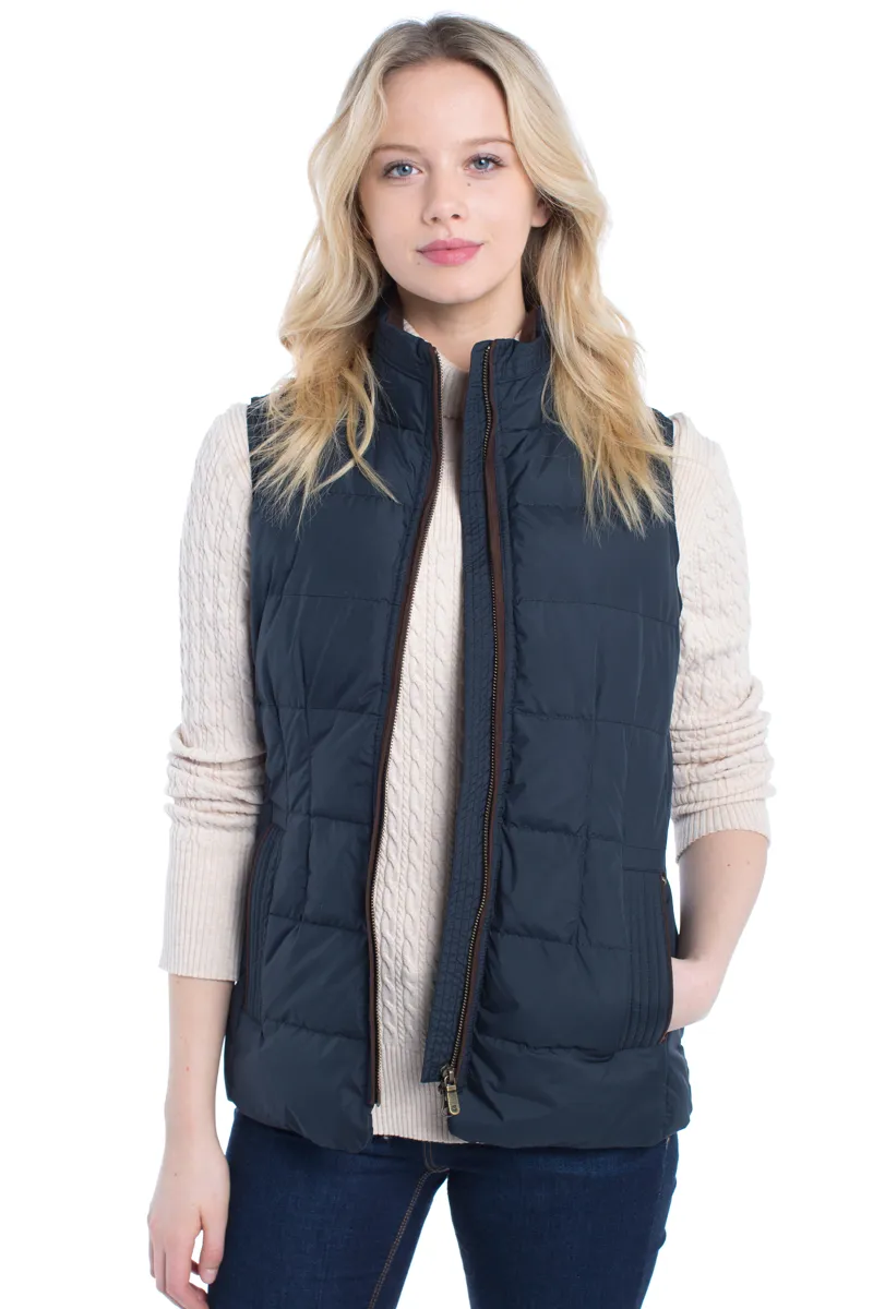 Dubarry Spiddal Quilted Gilet in Navy-2