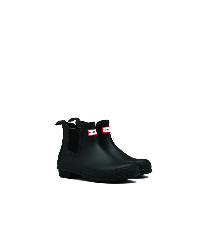 Hunter Womens Original Chelsea Boots in Black