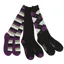 Dublin One Size 3 Pack Socks in Black/Purple/Grey