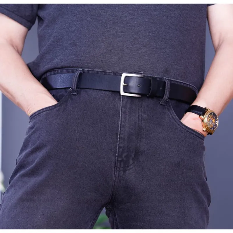 IBEX of England 35mm Leather Belt Black-1