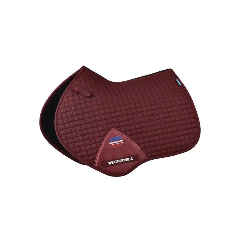 WeatherBeeta Prime Air-Tec Jump Shaped Saddle Pad in Burgundy