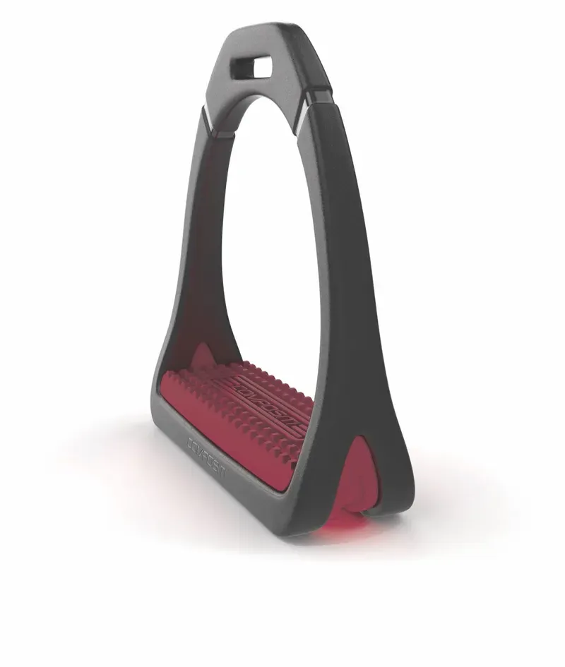 Compositi Premium Profile Stirrups in Burgundy