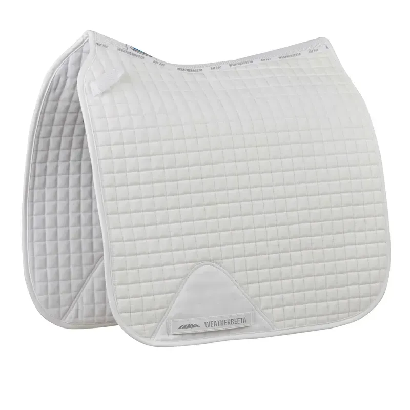 WeatherBeeta Prime Dressage Saddle Pad in White