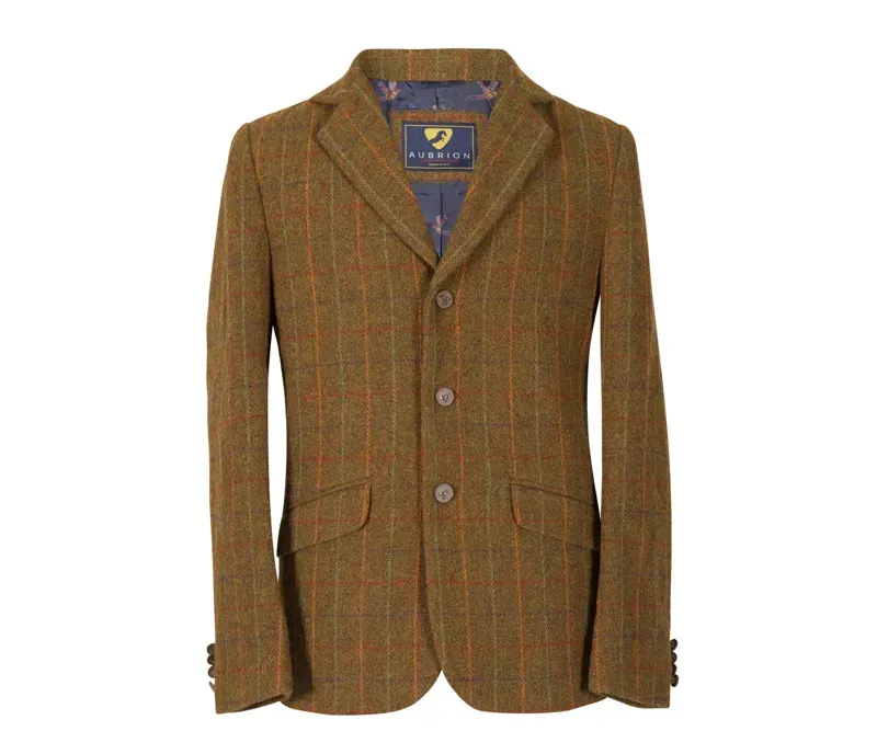 Aubrion Gents Saratoga Jacket in Rust Check