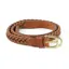 Aubrion Plaited Leather Belt in Tan 