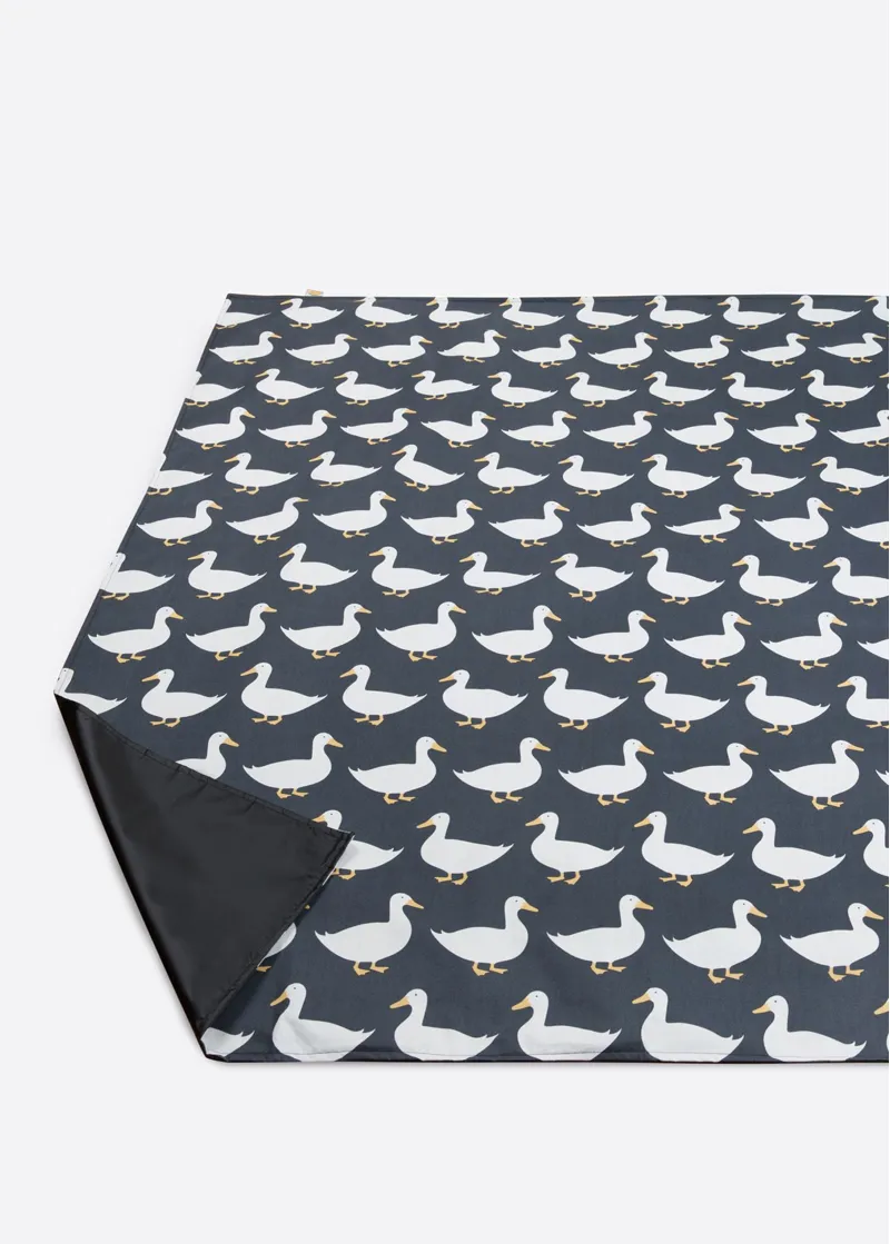 Anorak Waddling Ducks Picnic Blanket in Regular Size-1