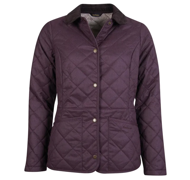 Barbour casual store jacket womens purple