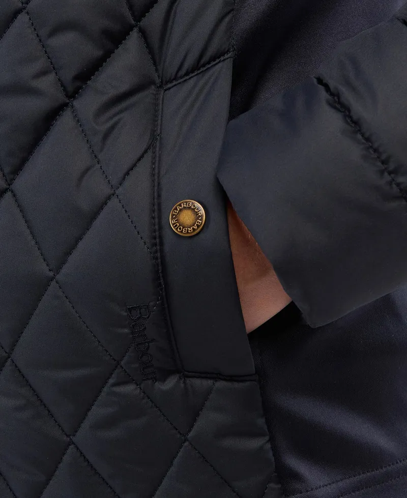 Barbour Esme Quilted Jacket in Navy-3