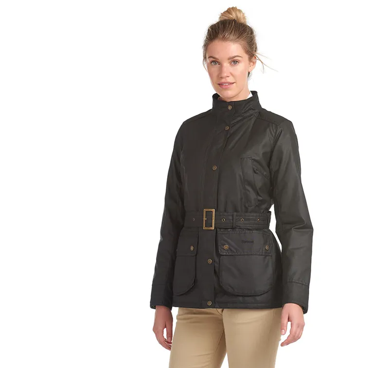 Barbour Montgomery Wax Jacket in Black-1