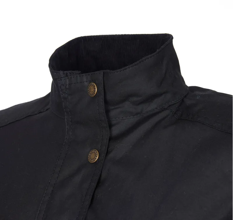 Barbour Montgomery Wax Jacket in Black-4