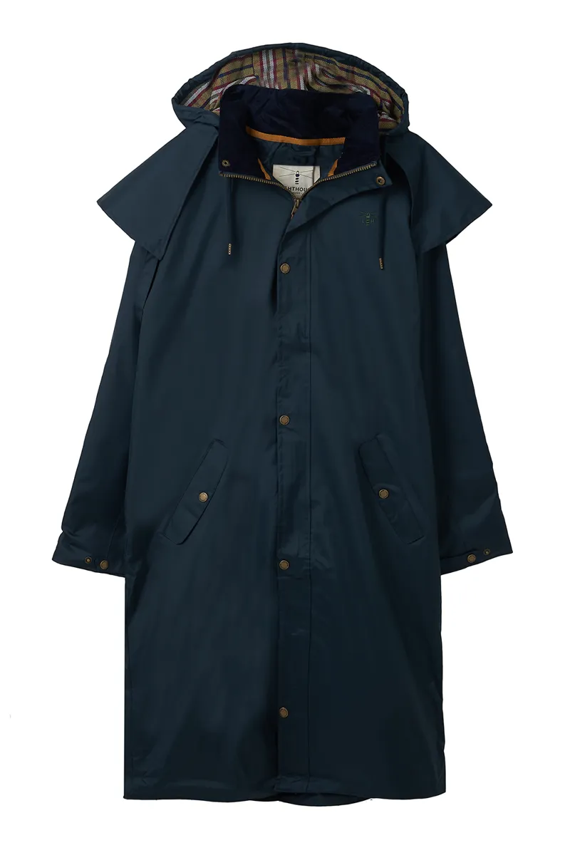 Lighthouse Stockman Mens Coat in Navy