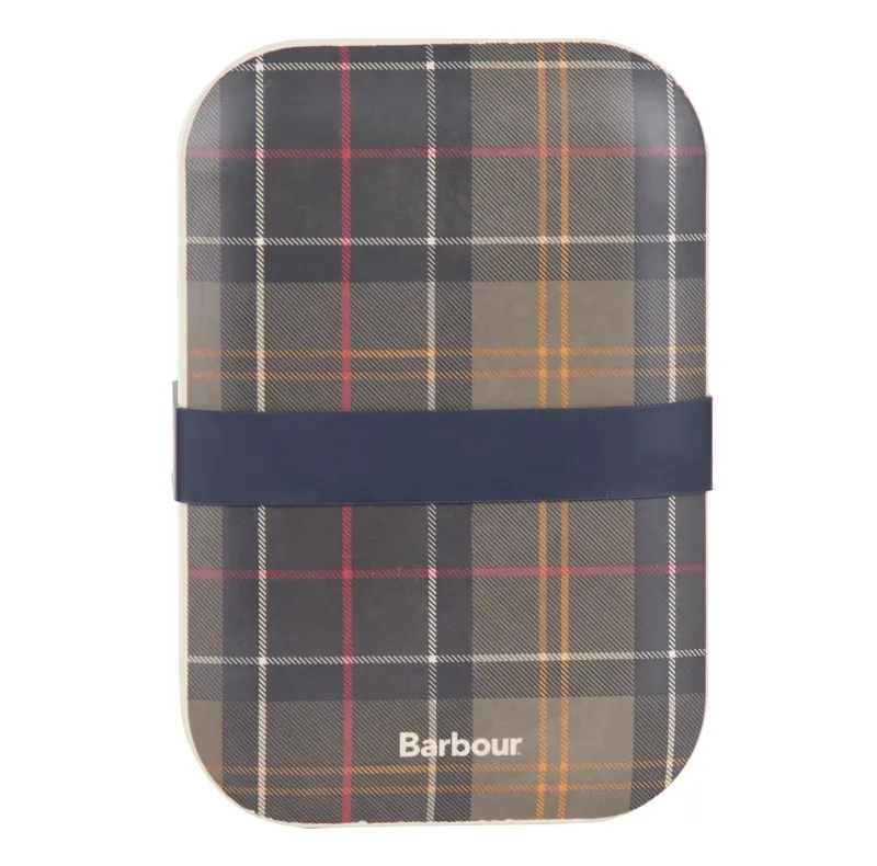 Barbour Bamboo Lunch Box And Cutlery Set