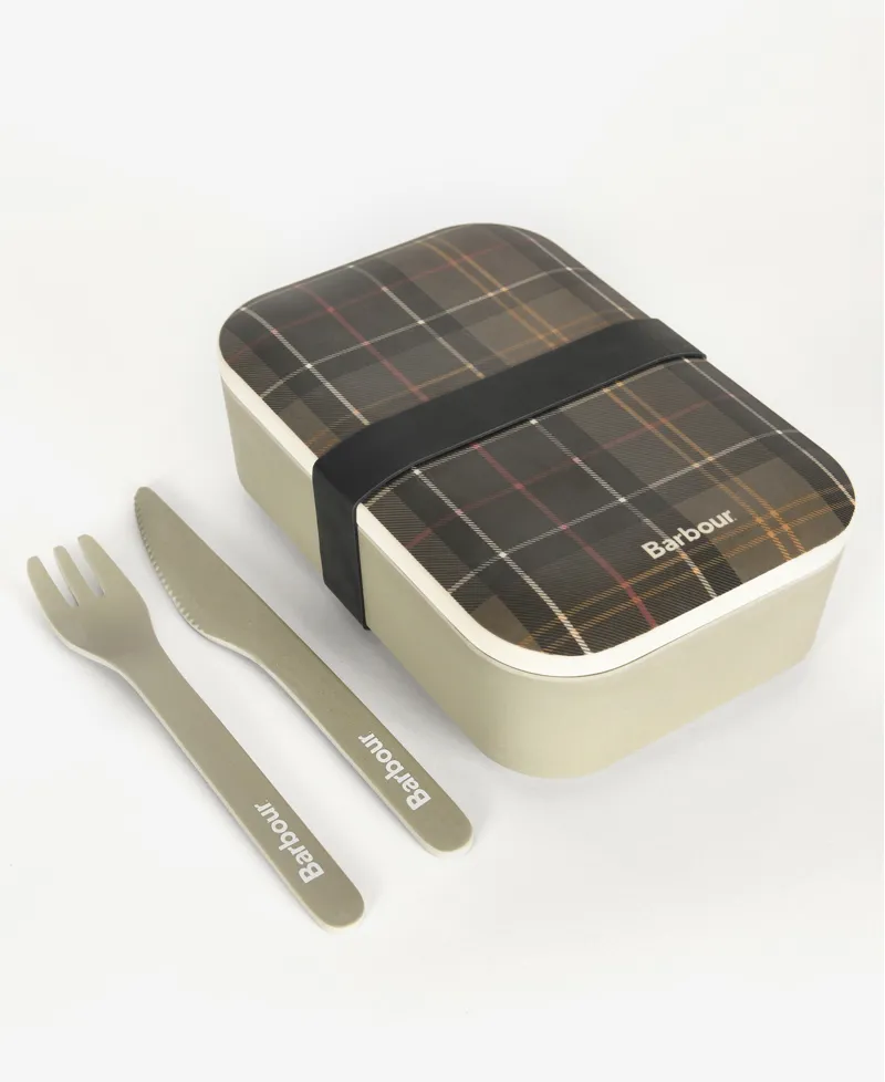 Barbour Bamboo Lunch Box And Cutlery Set-3