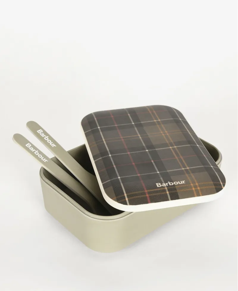 Barbour Bamboo Lunch Box And Cutlery Set-4