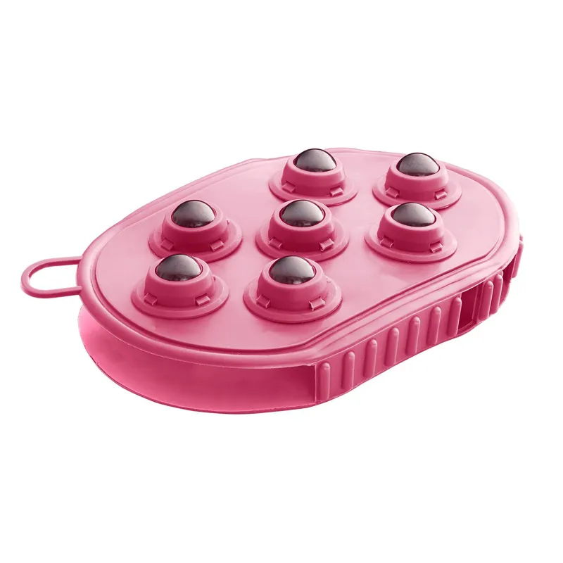 Bitz Massage Grooming Mitt in Pink