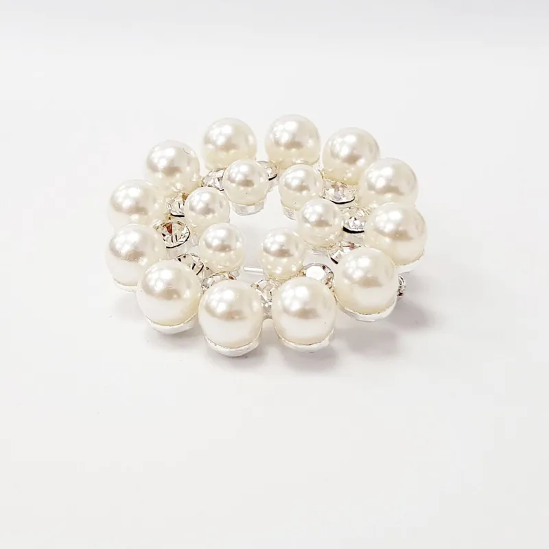 Equetech Bijou Pearl Stock Pin in Silver