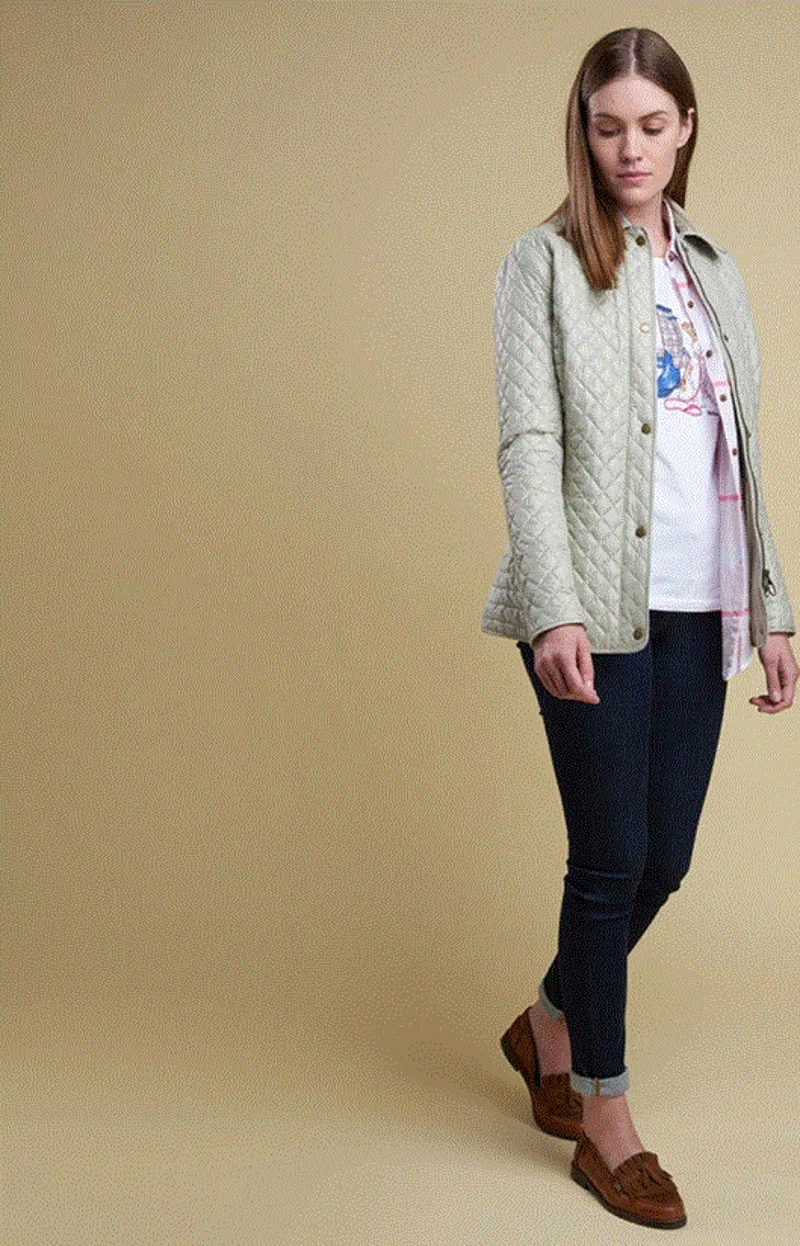 Barbour Broom Quilted Jacket in Mist