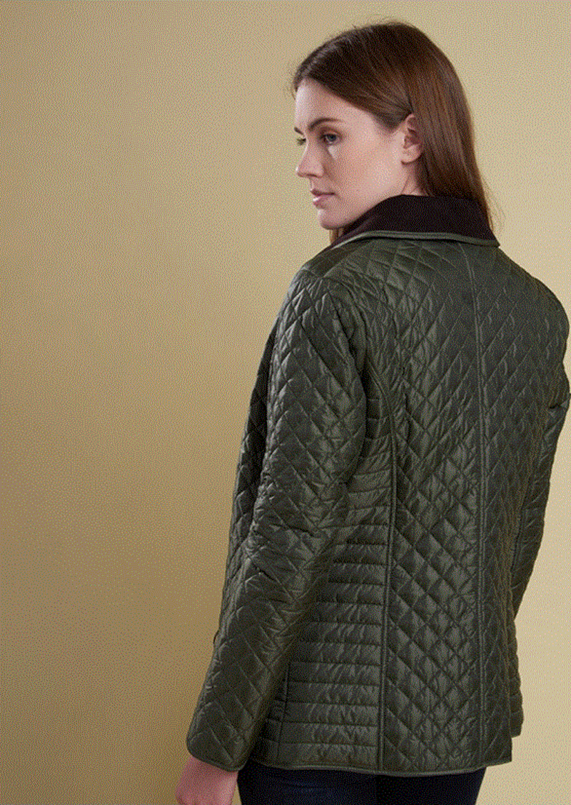 Barbour Broom Quilted Jacket in Olive-1