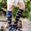 Bartleby Men's Size 6-11 Outdoor Funky Patterned Welly Socks in Hardy Highlands