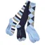 Dublin 3 Pack One Size Socks in Navy/Sky