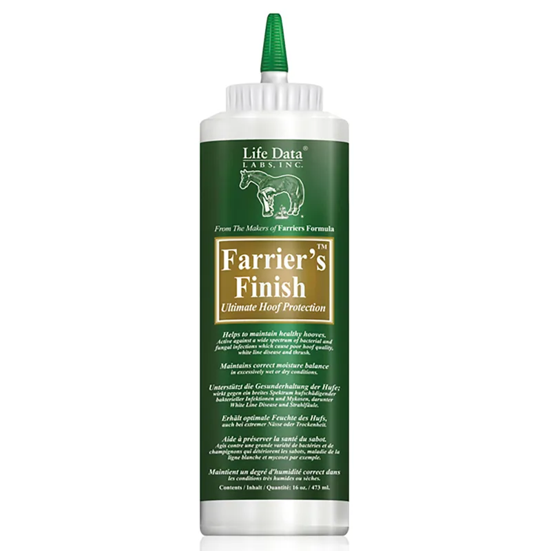 Life Data Labs 473 ml Farriers Hoof Finish in Green