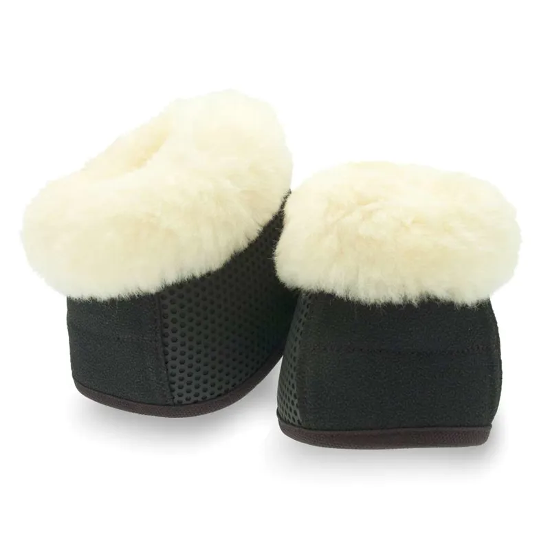 KM Elite Pro Mesh Over Reach Boots w/Lambswool in Black