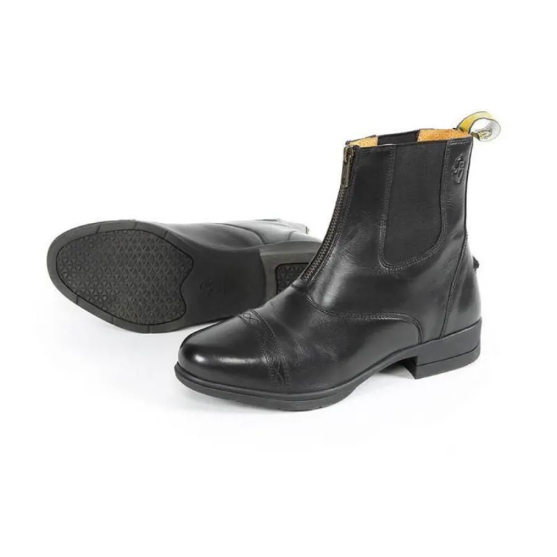 Moretta Rosetta Childrens Paddock Boots in Black
