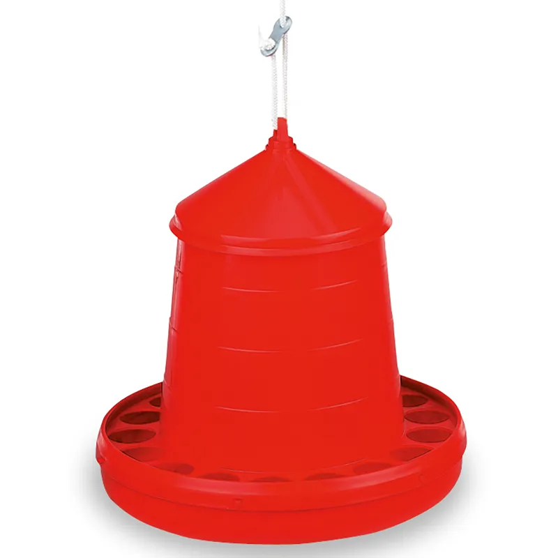 Gaun 4kg Plastic Poultry Feeder in Red