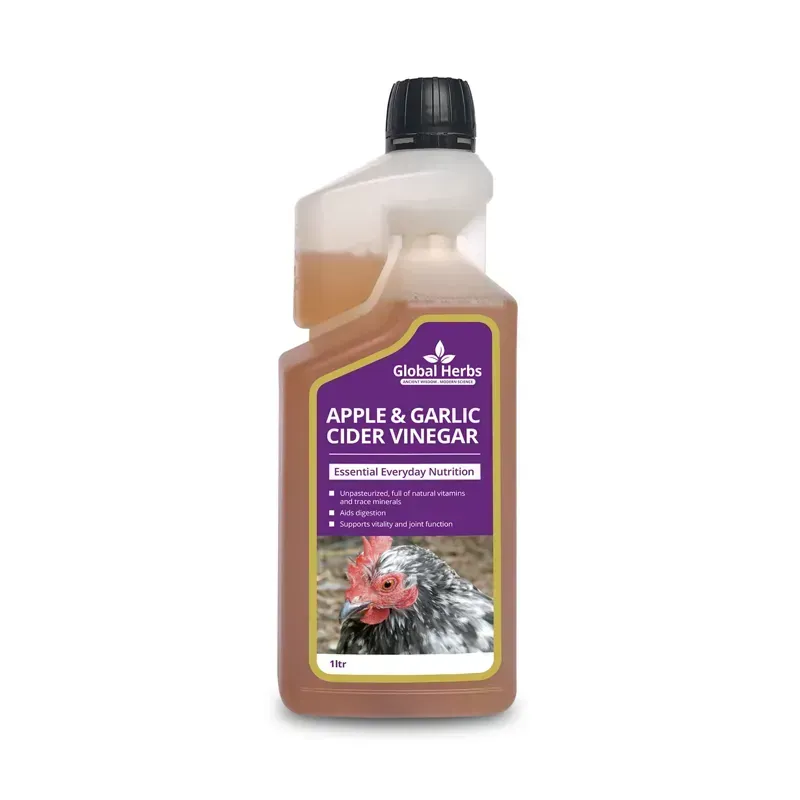 Global Herbs 1 lt Poultry Apple and Garlic Cider Vinegar