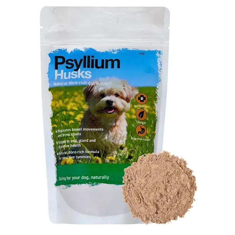 Global Herbs 200 gm Canine Psyllium Husks in Green