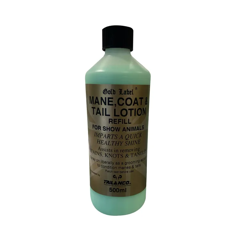 Gold Label 500ml Mane Tail and Coat Lotion in Green