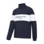 Hoggs Of Fife Mens Dumfries 1888 1/4 Zip Sweatshirt in Navy/White