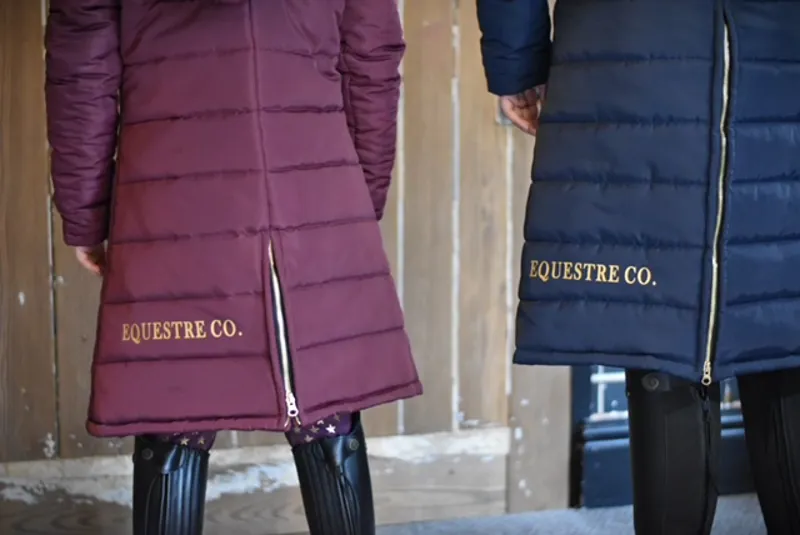 Equestre Co. Elite Young Rider Long Riding Jacket in Navy-1
