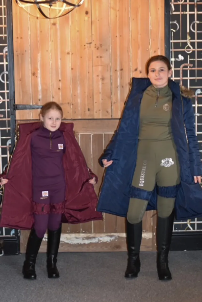 Equestre Co. Elite Young Rider Long Riding Jacket in Navy-2