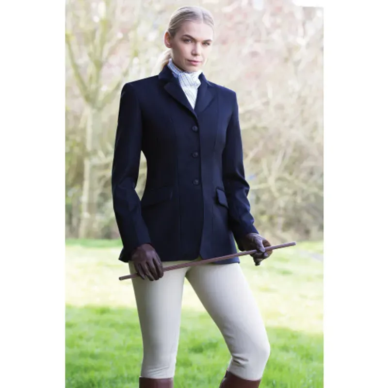 Equetech Kimblewick Wool Riding Jacket in Navy-2