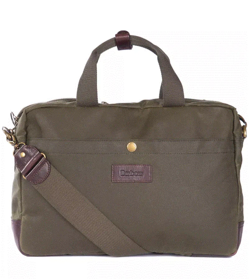 Barbour Lowerfell Business Bag in Olive