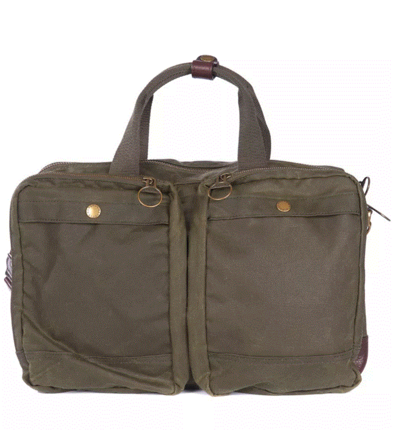 Barbour Lowerfell Business Bag in Olive-1