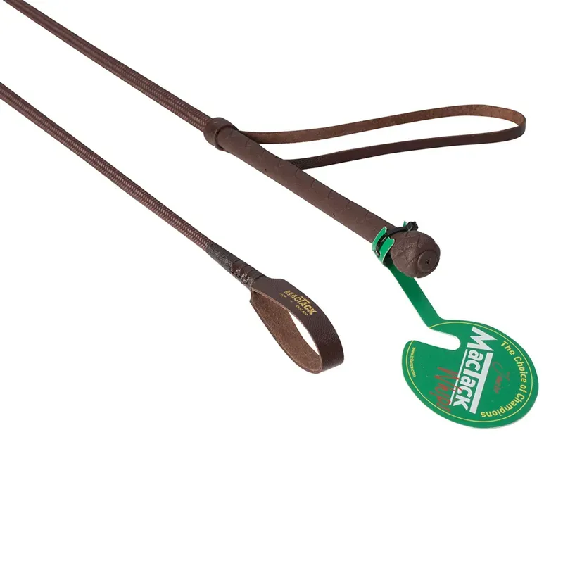 MacTack CW2 24in Junior Riding Whip in Brown