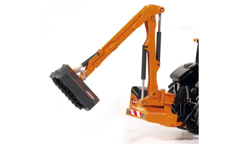 Siku 1:32 Valtra Tractor with Kuhn Embankment Mower-2