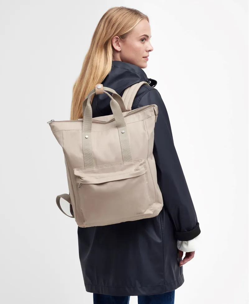 Barbour Olivia Backpack in Light Sand-1